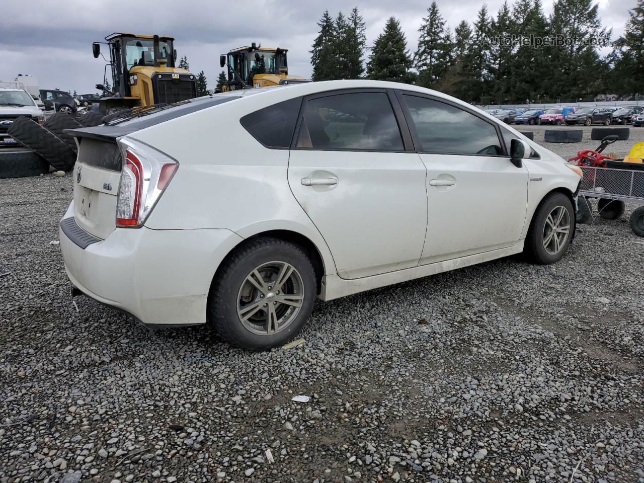 2013 Toyota Prius  White vin: JTDKN3DU3D1715654