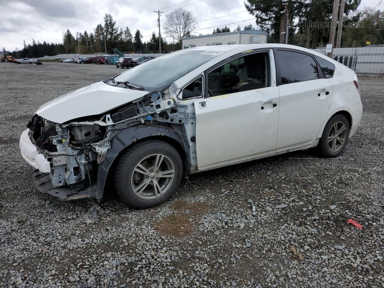 2013 Toyota Prius  White vin: JTDKN3DU3D1715654