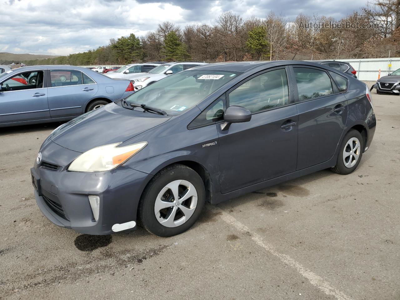 2013 Toyota Prius  Серый vin: JTDKN3DU3D5558085