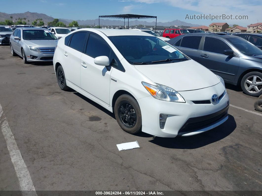 2013 Toyota Prius Three White vin: JTDKN3DU3D5628748