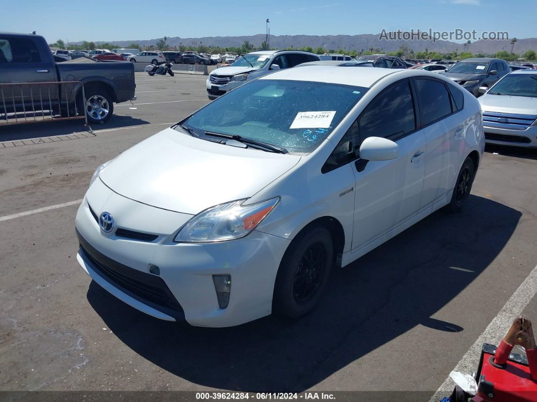 2013 Toyota Prius Three White vin: JTDKN3DU3D5628748