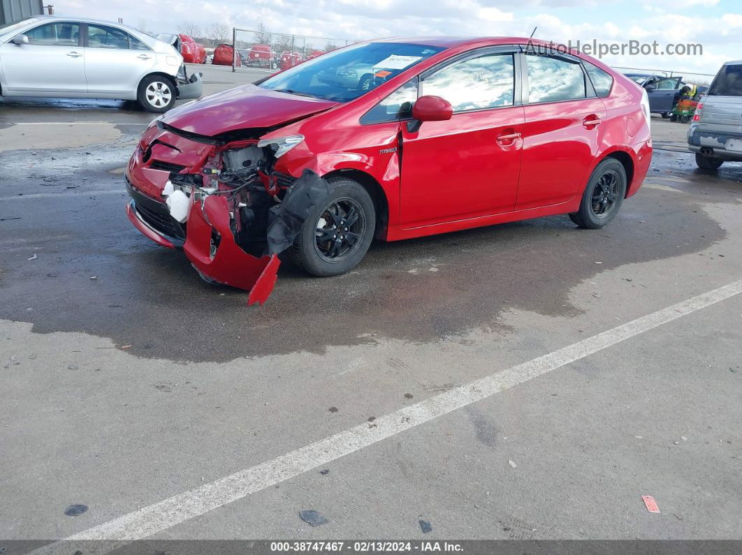 2013 Toyota Prius Four Красный vin: JTDKN3DU3D5630466