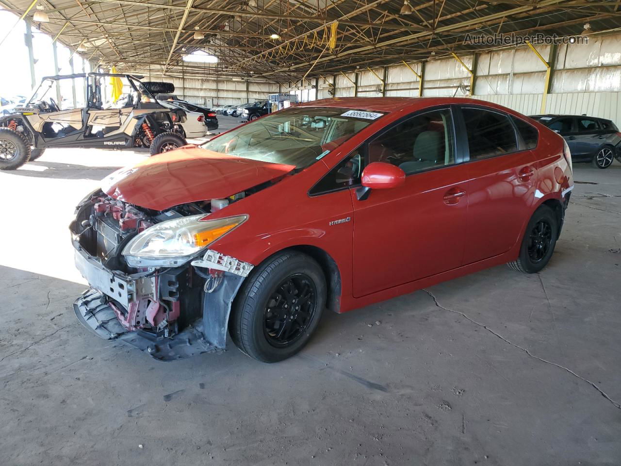 2014 Toyota Prius  Red vin: JTDKN3DU3E0363358