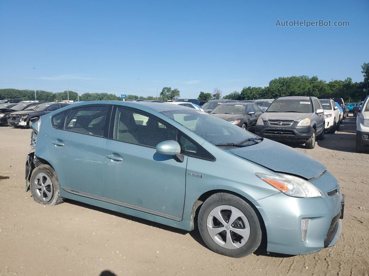 2014 Toyota Prius  Teal vin: JTDKN3DU3E1740801