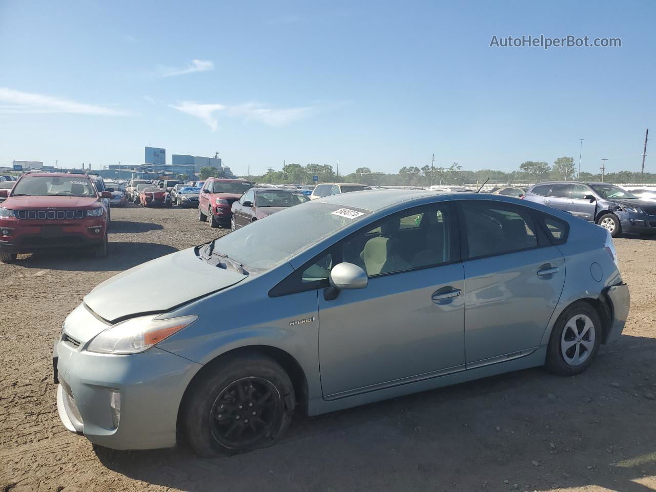 2014 Toyota Prius  Бирюзовый vin: JTDKN3DU3E1740801