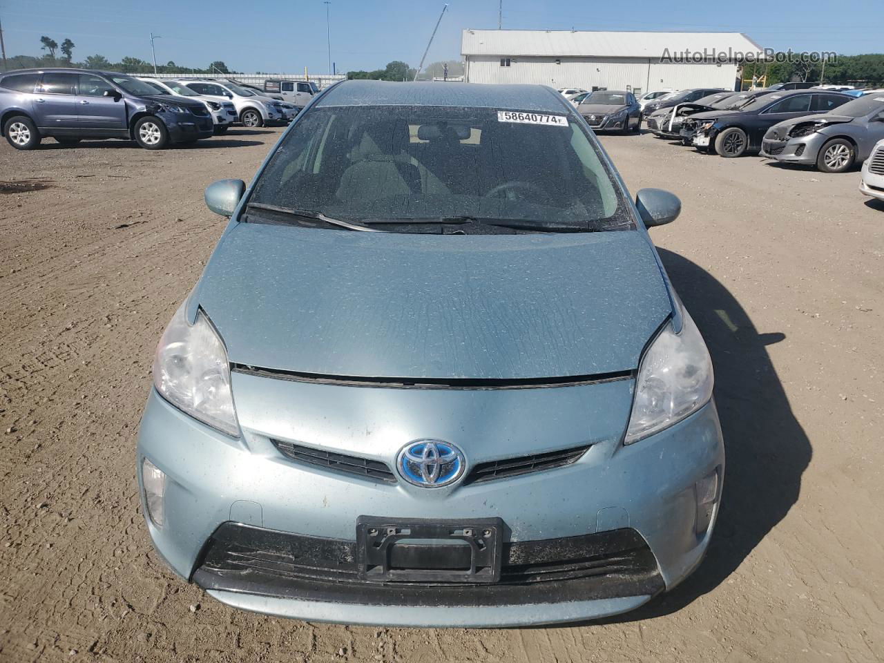 2014 Toyota Prius  Бирюзовый vin: JTDKN3DU3E1740801