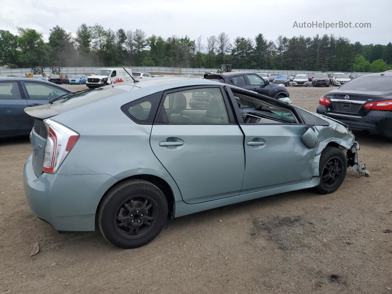 2014 Toyota Prius  Turquoise vin: JTDKN3DU3E1791828