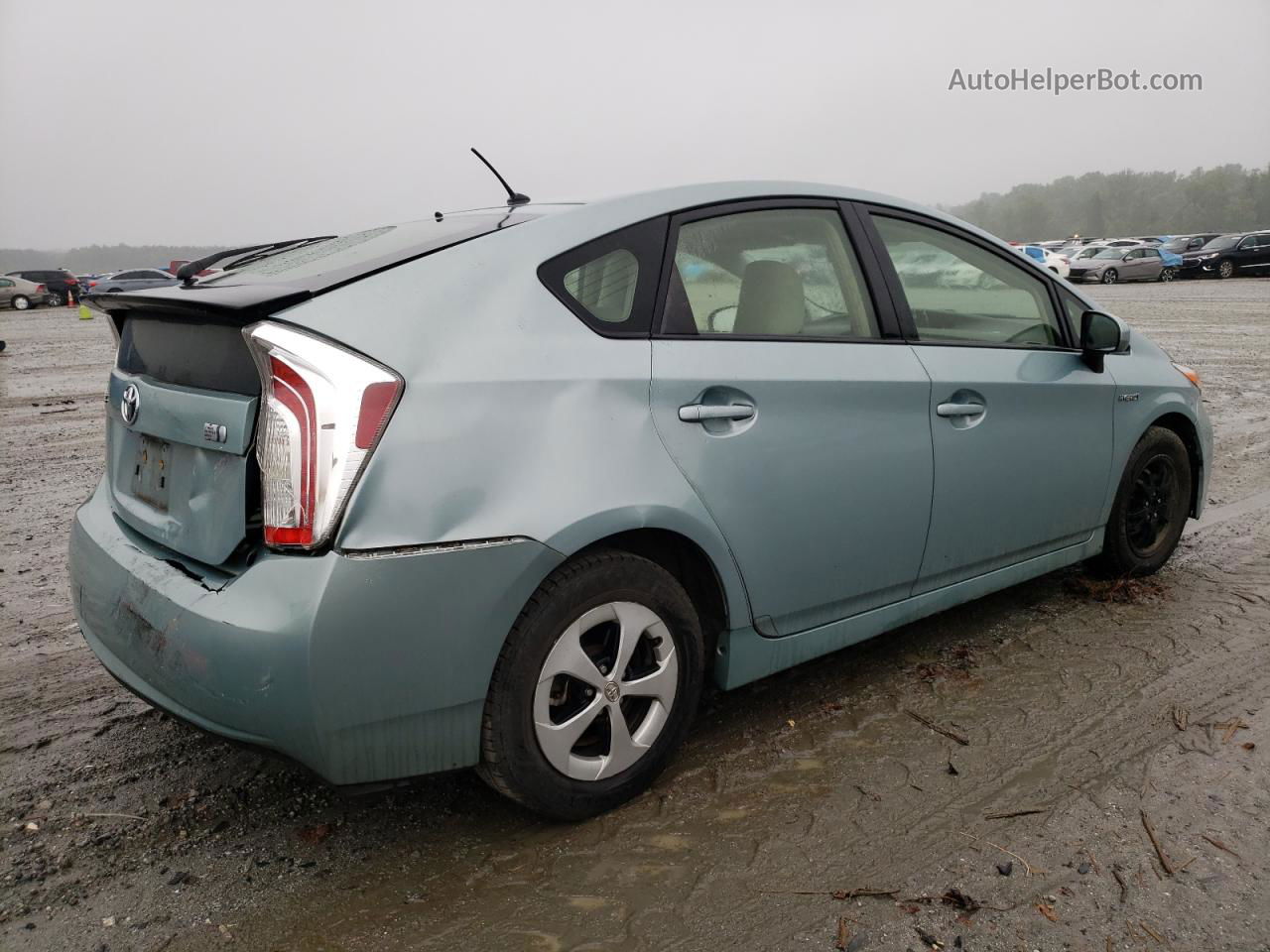 2014 Toyota Prius  Turquoise vin: JTDKN3DU3E1826397