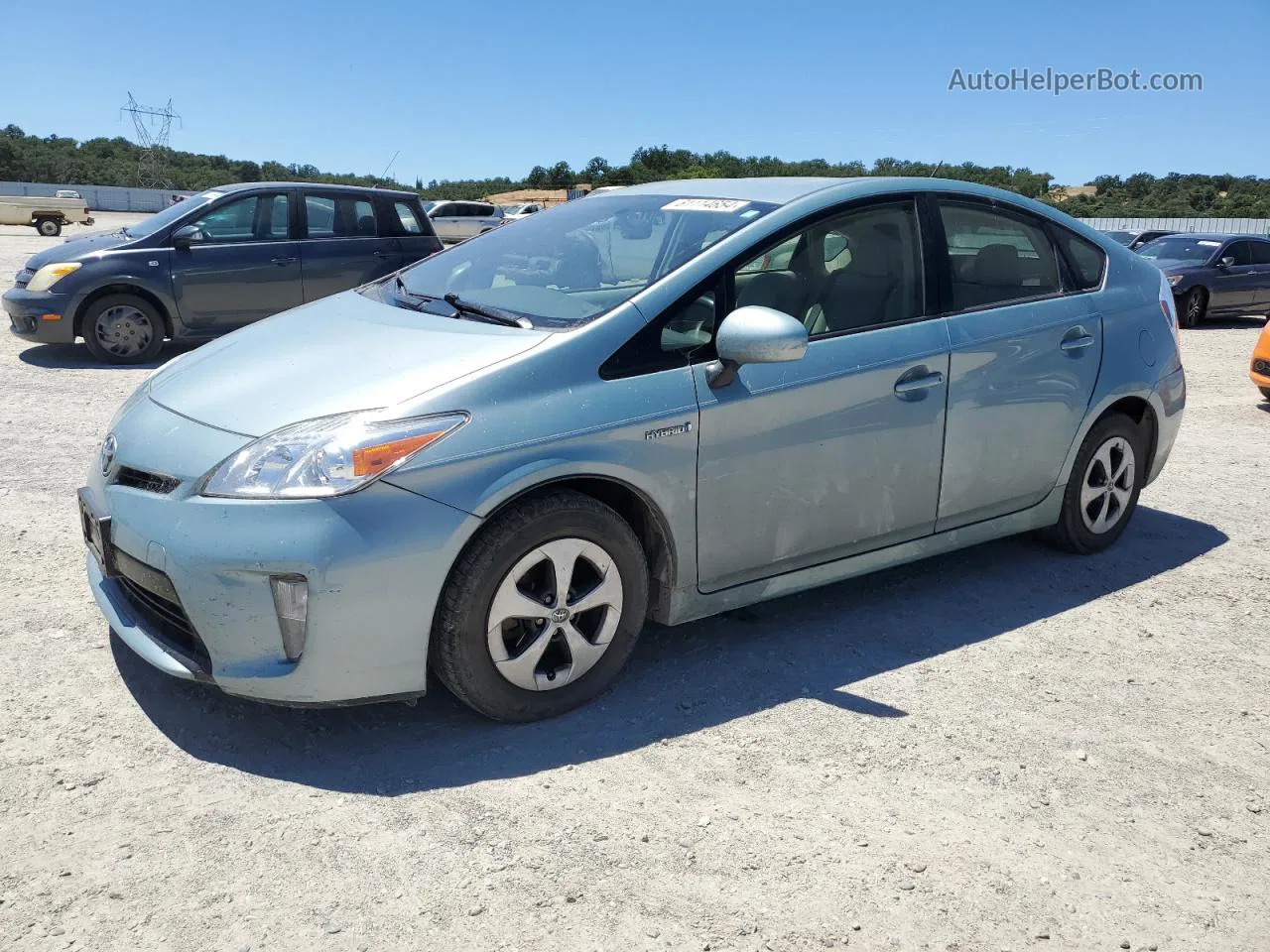 2014 Toyota Prius  Teal vin: JTDKN3DU3E1838291