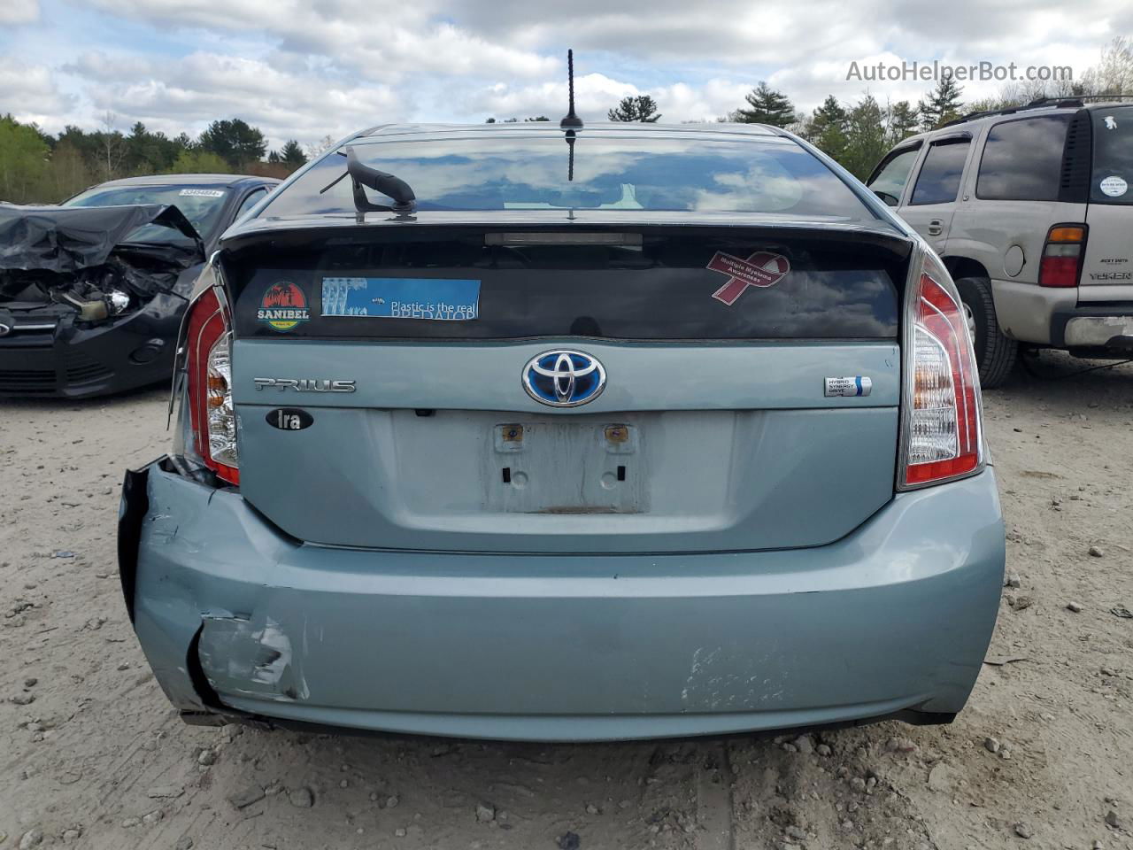 2015 Toyota Prius  Бирюзовый vin: JTDKN3DU3F1916697