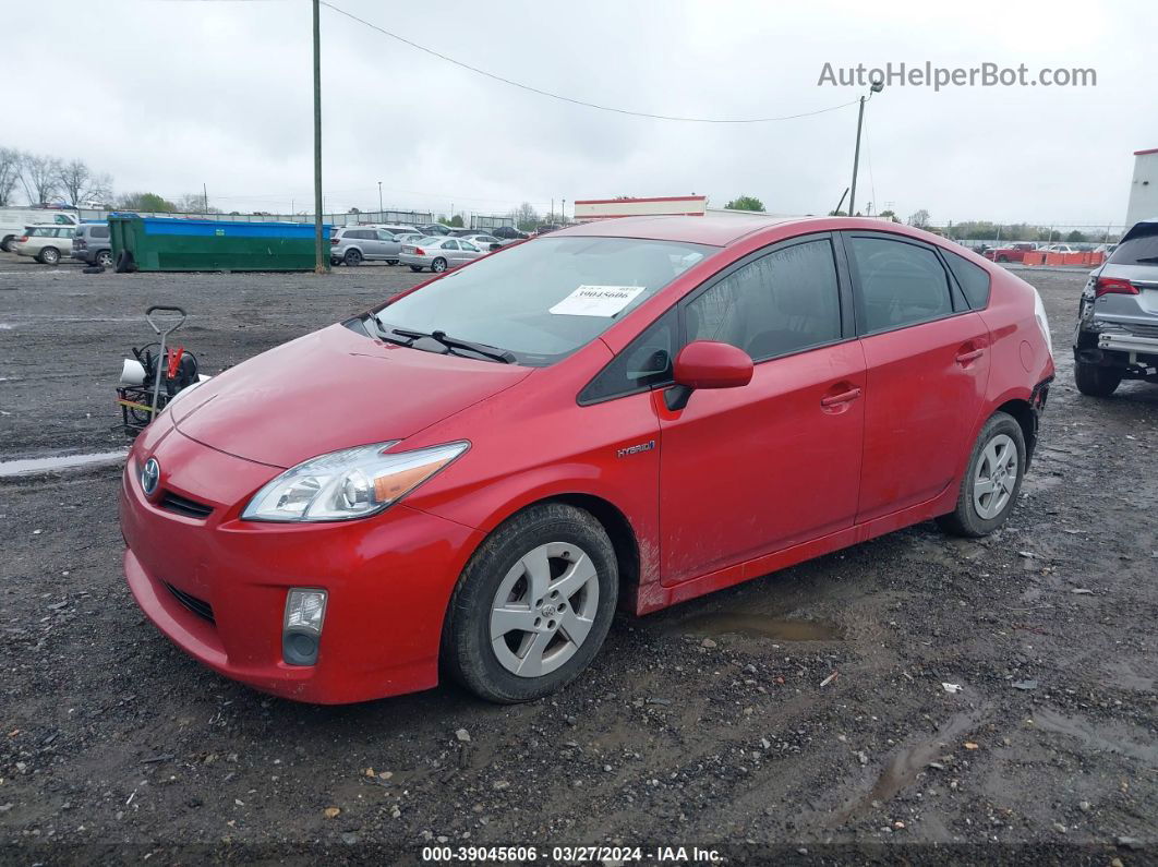 2011 Toyota Prius Four Red vin: JTDKN3DU4B1412105