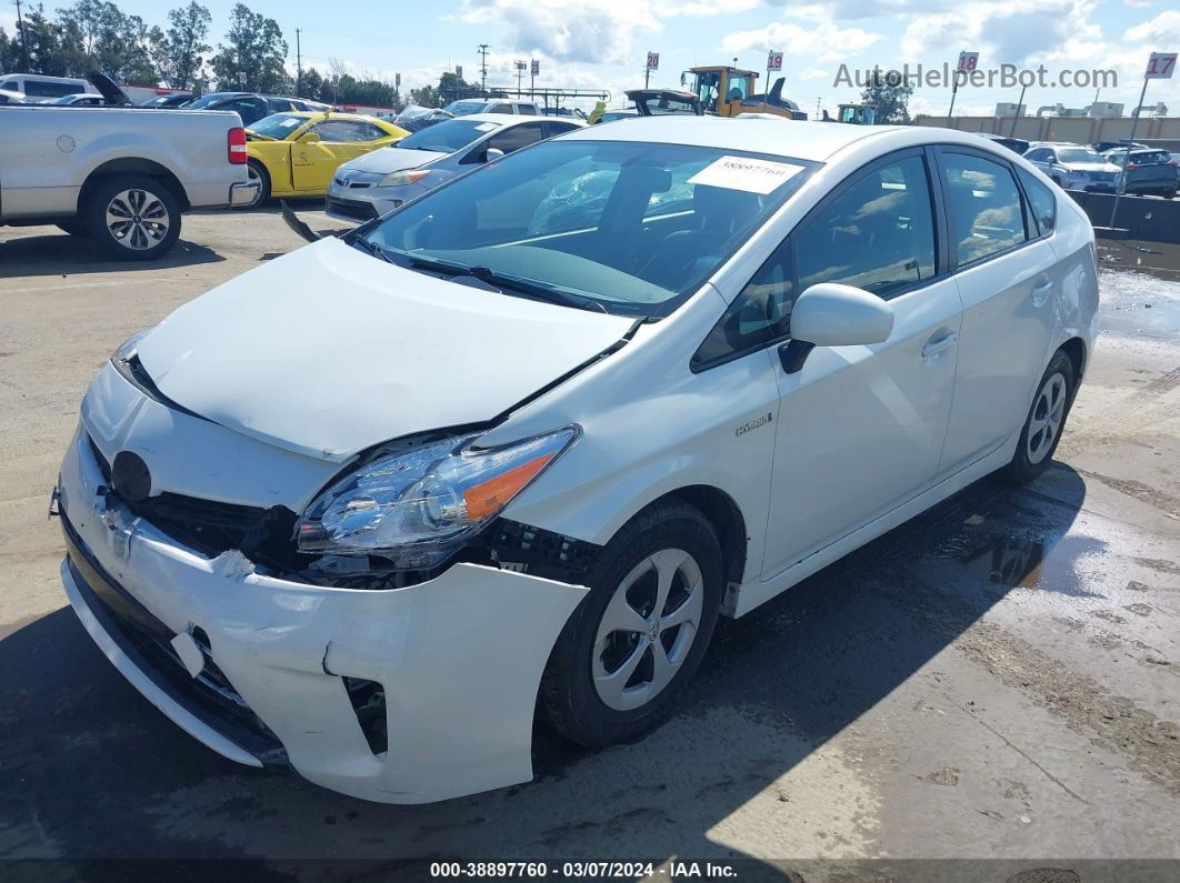 2012 Toyota Prius Four Белый vin: JTDKN3DU4C1510178