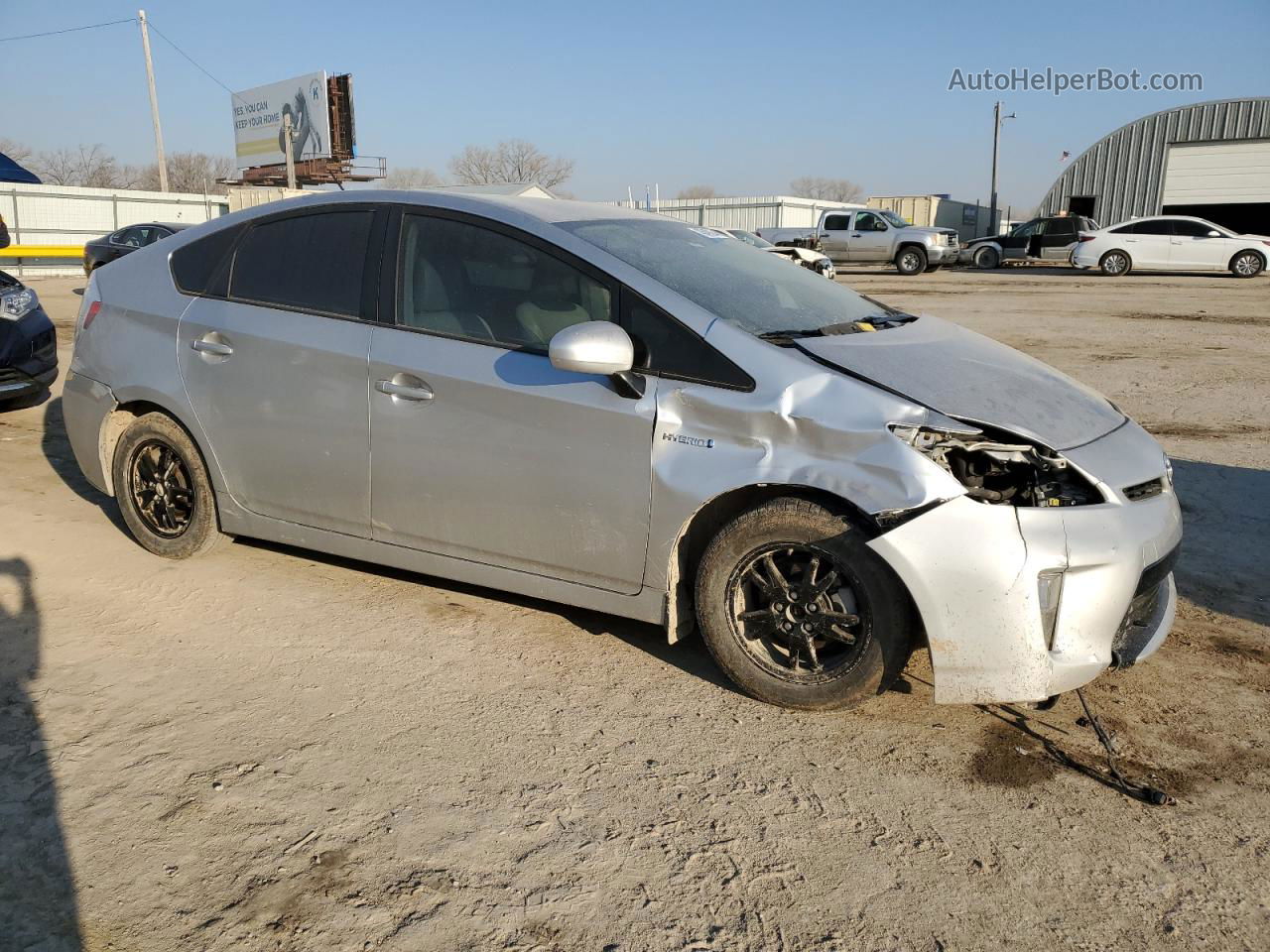 2012 Toyota Prius  Silver vin: JTDKN3DU4C5393002