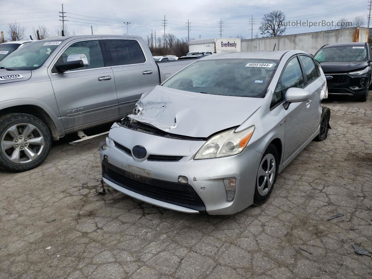 2012 Toyota Prius  Silver vin: JTDKN3DU4C5420005