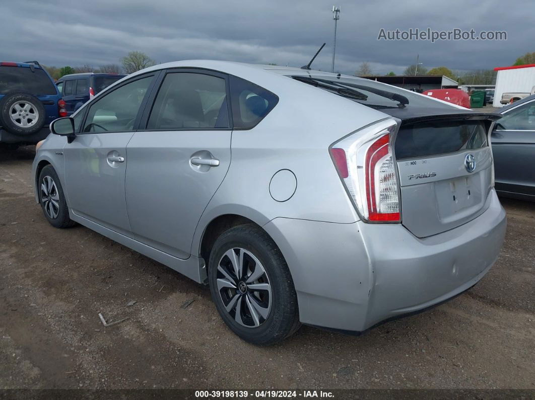 2012 Toyota Prius Two Серебряный vin: JTDKN3DU4C5427665