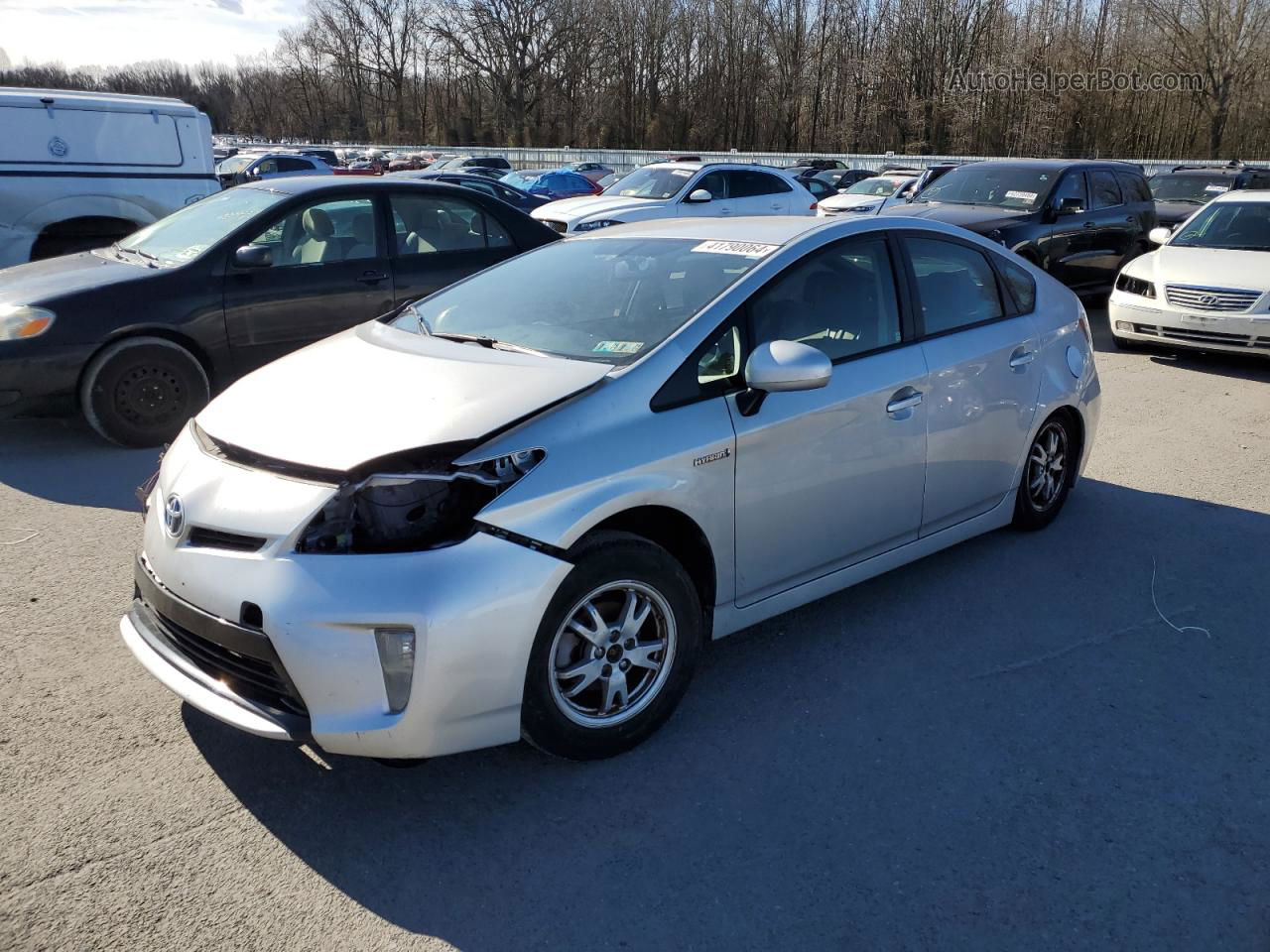 2012 Toyota Prius  Silver vin: JTDKN3DU4C5428380