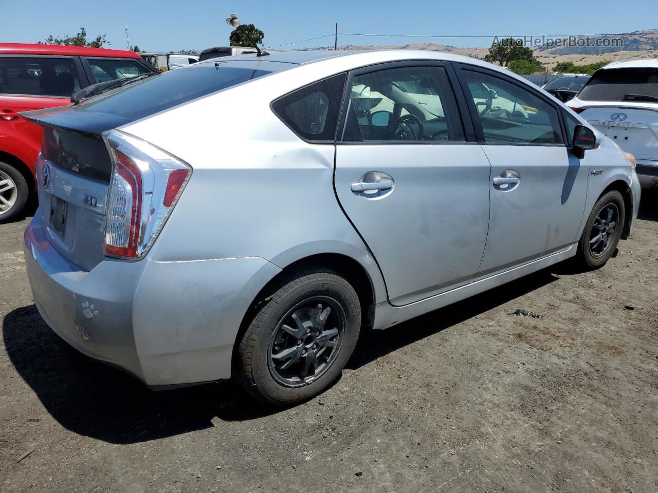 2012 Toyota Prius  Silver vin: JTDKN3DU4C5467860