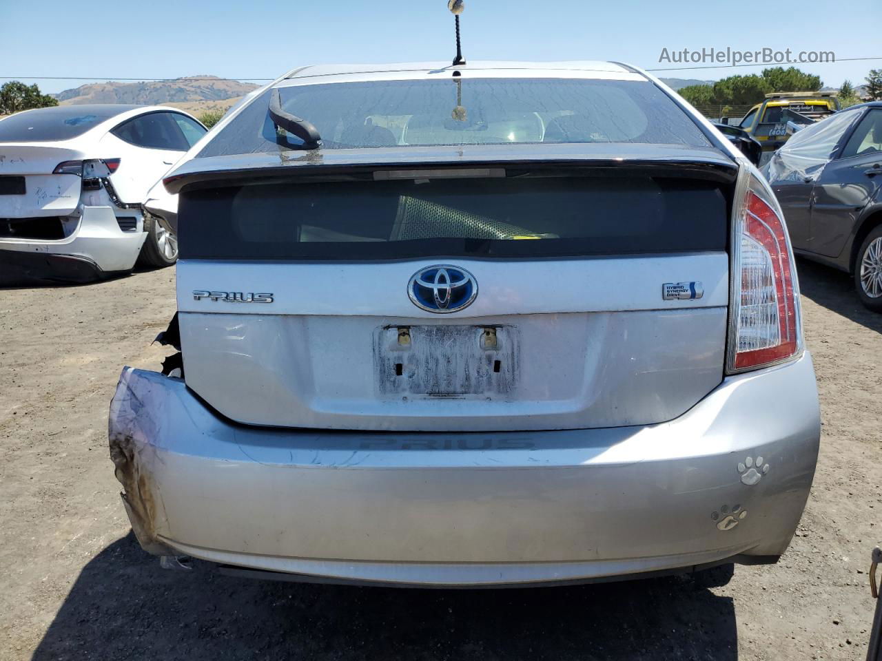 2012 Toyota Prius  Silver vin: JTDKN3DU4C5467860