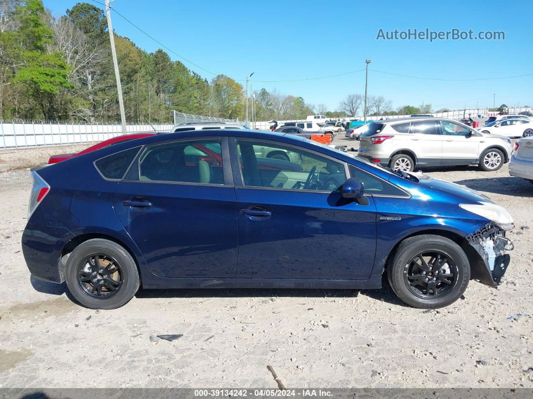 2013 Toyota Prius Four Dark Blue vin: JTDKN3DU4D1639362