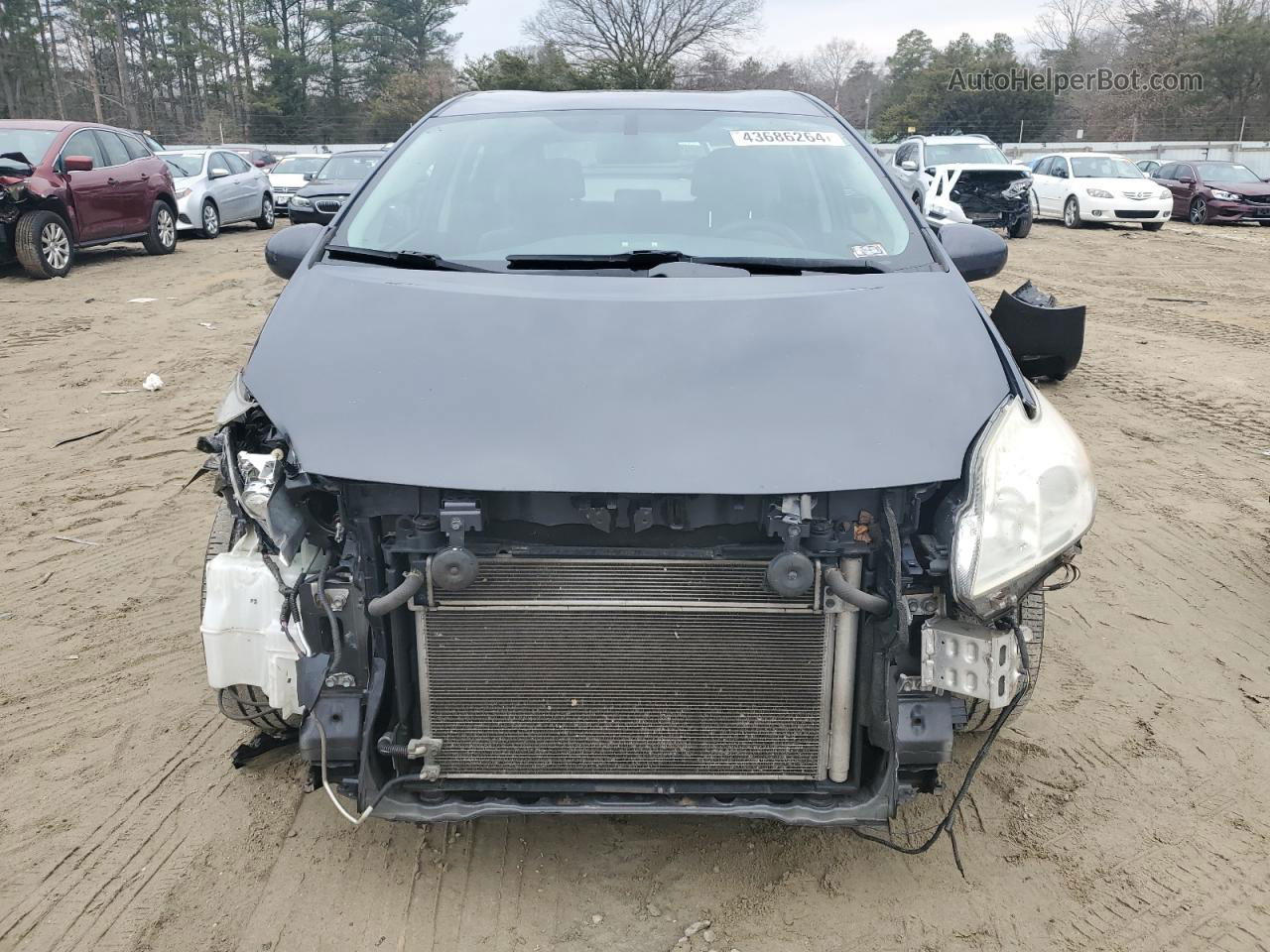 2013 Toyota Prius  Серый vin: JTDKN3DU4D1674516