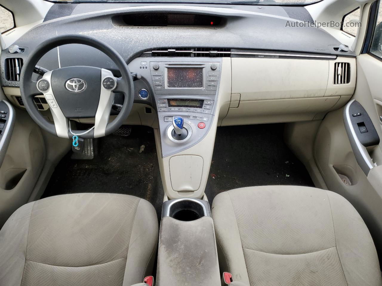 2013 Toyota Prius  Синий vin: JTDKN3DU4D1720572