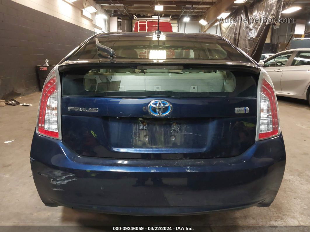 2013 Toyota Prius Three Blue vin: JTDKN3DU4D1729630