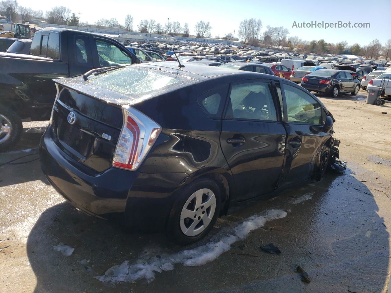 2014 Toyota Prius  Черный vin: JTDKN3DU4E0383103