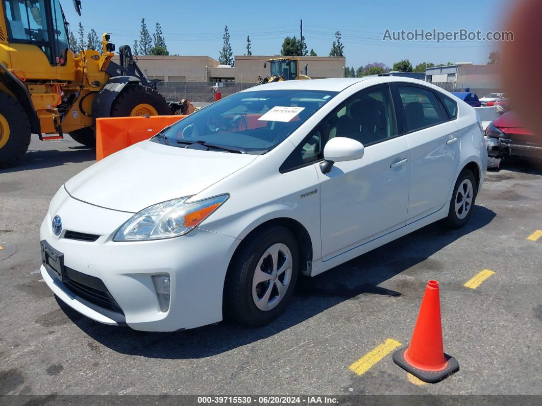 2014 Toyota Prius Two White vin: JTDKN3DU4E0383487