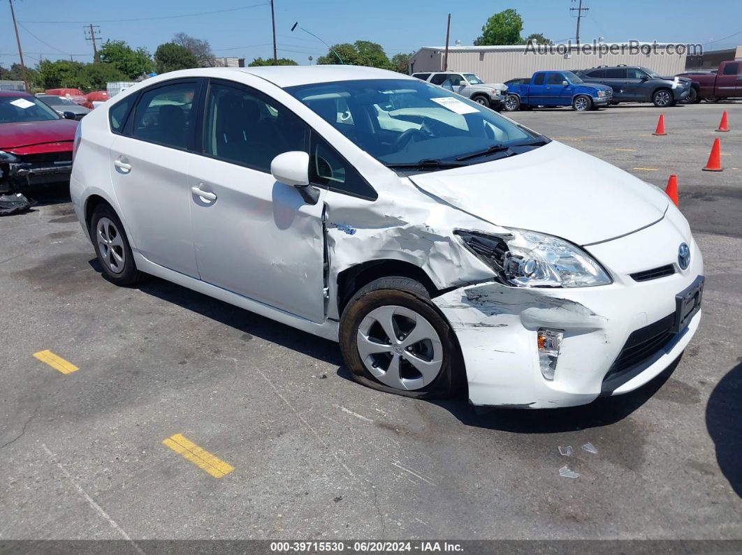 2014 Toyota Prius Two White vin: JTDKN3DU4E0383487