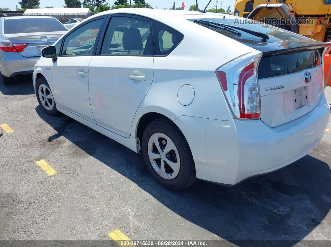 2014 Toyota Prius Two White vin: JTDKN3DU4E0383487