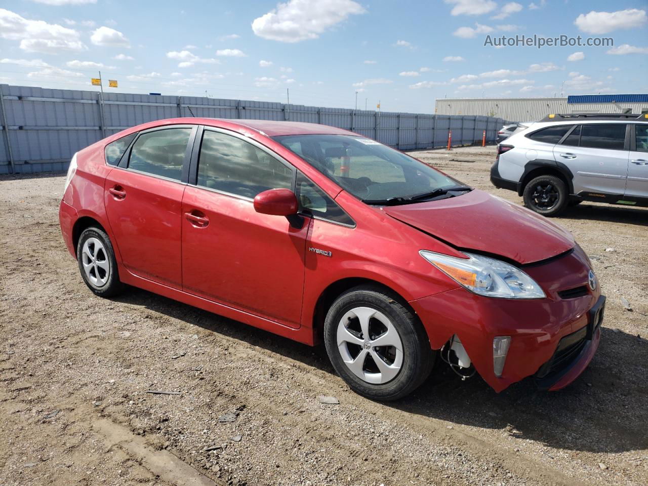 2014 Toyota Prius  Red vin: JTDKN3DU4E0388107