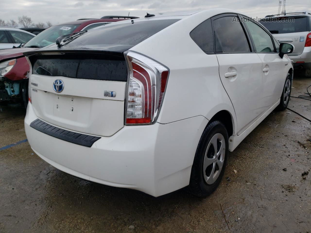 2014 Toyota Prius  White vin: JTDKN3DU4E1770311