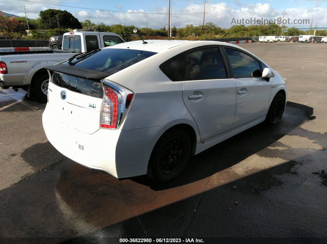 2014 Toyota Prius Four/five/three/one/two White vin: JTDKN3DU4E1774424