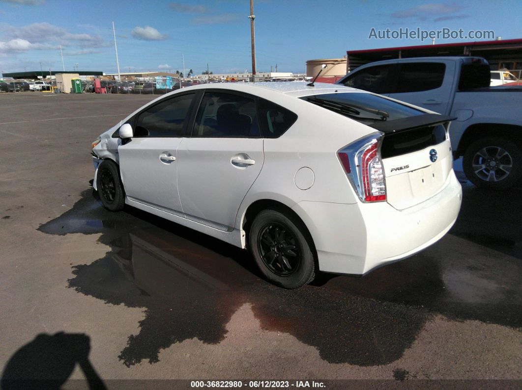 2014 Toyota Prius Four/five/three/one/two White vin: JTDKN3DU4E1774424