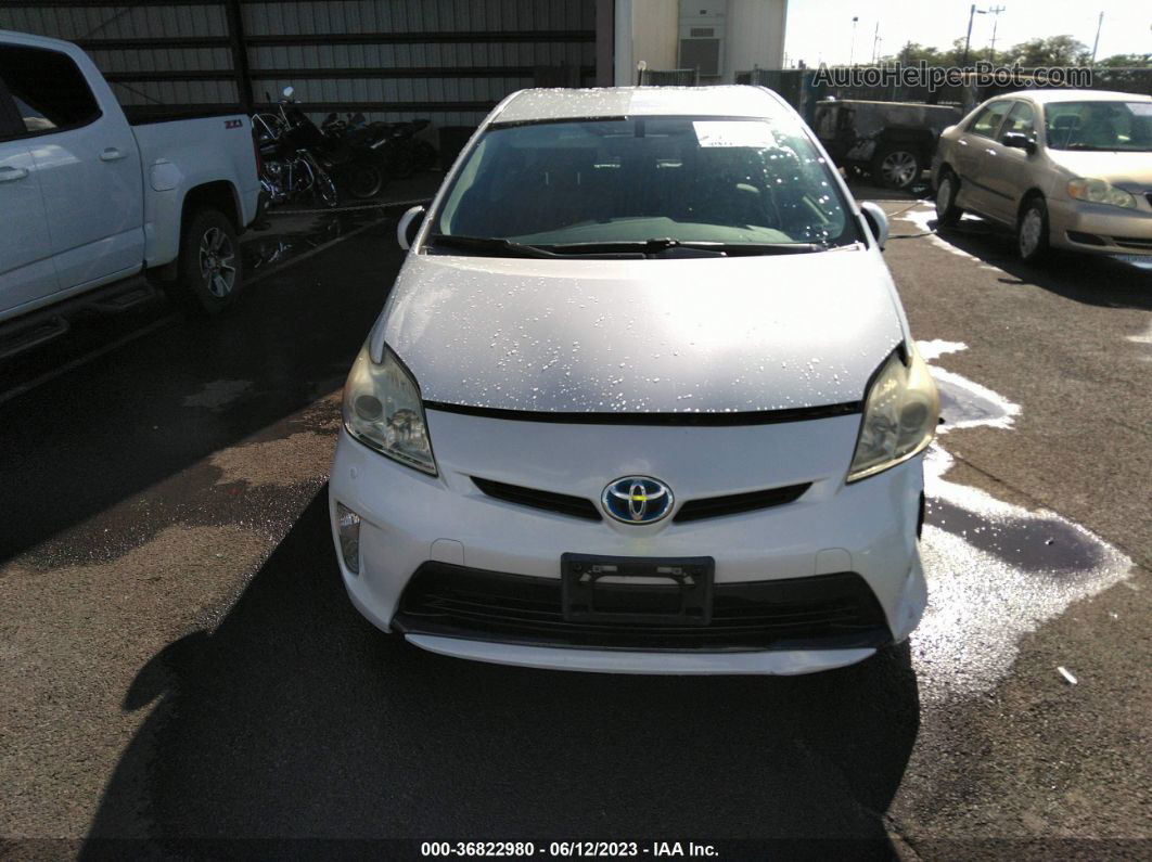 2014 Toyota Prius Four/five/three/one/two White vin: JTDKN3DU4E1774424