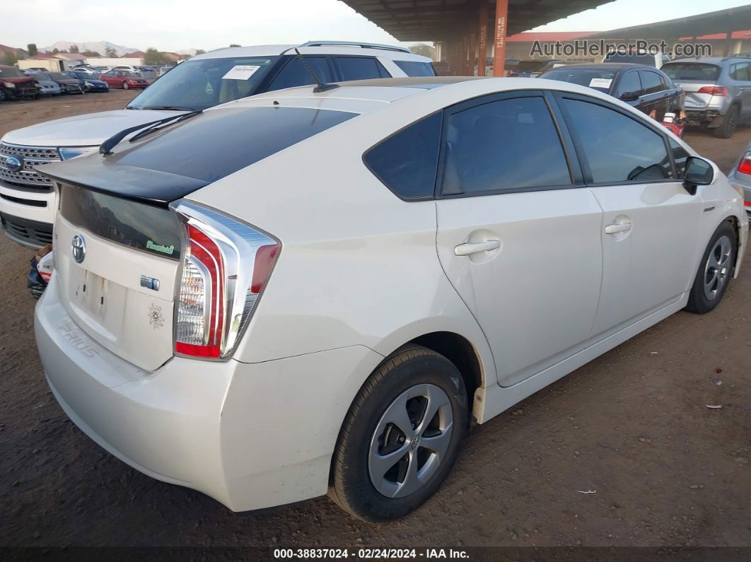 2015 Toyota Prius Three White vin: JTDKN3DU4F0408163