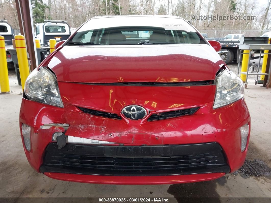 2015 Toyota Prius Two Red vin: JTDKN3DU4F1929698