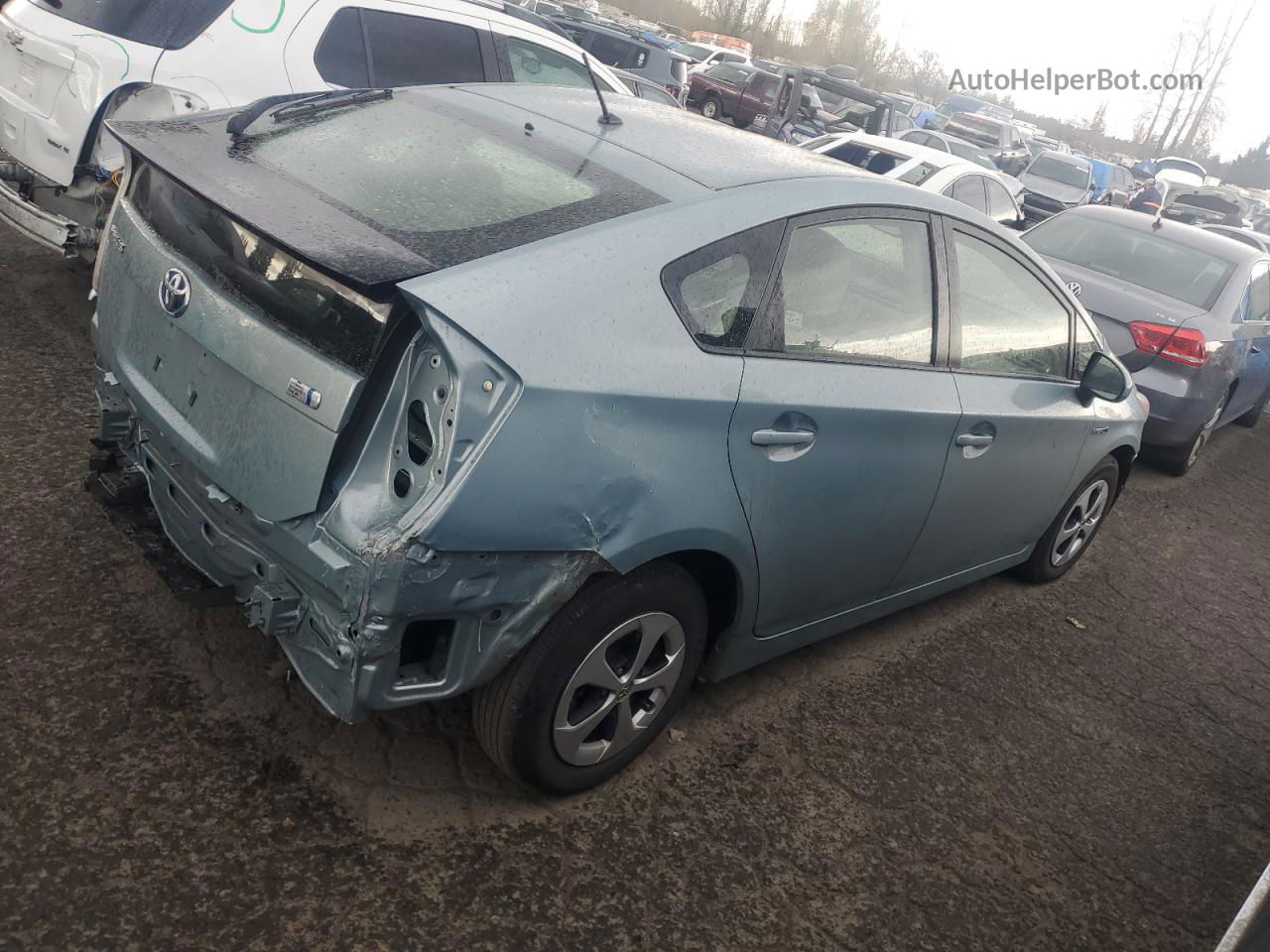 2015 Toyota Prius  Turquoise vin: JTDKN3DU4F1950311