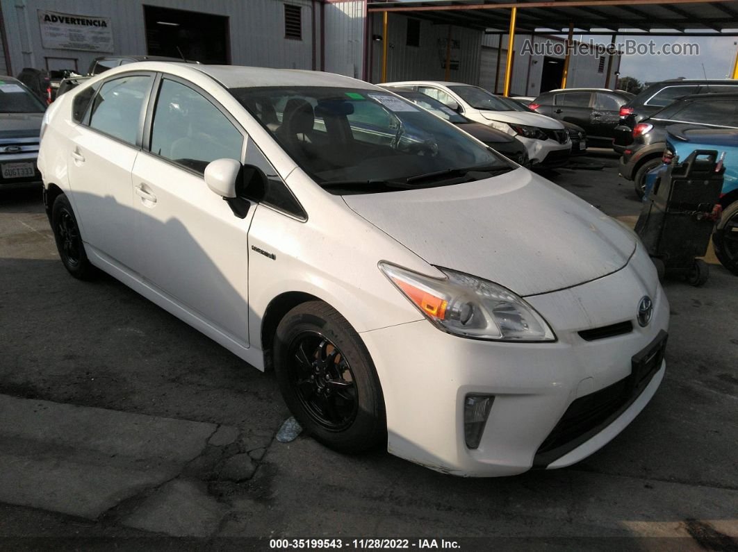 2015 Toyota Prius Five/four/one/persona Series Special Edition/three/two White vin: JTDKN3DU4F1986533