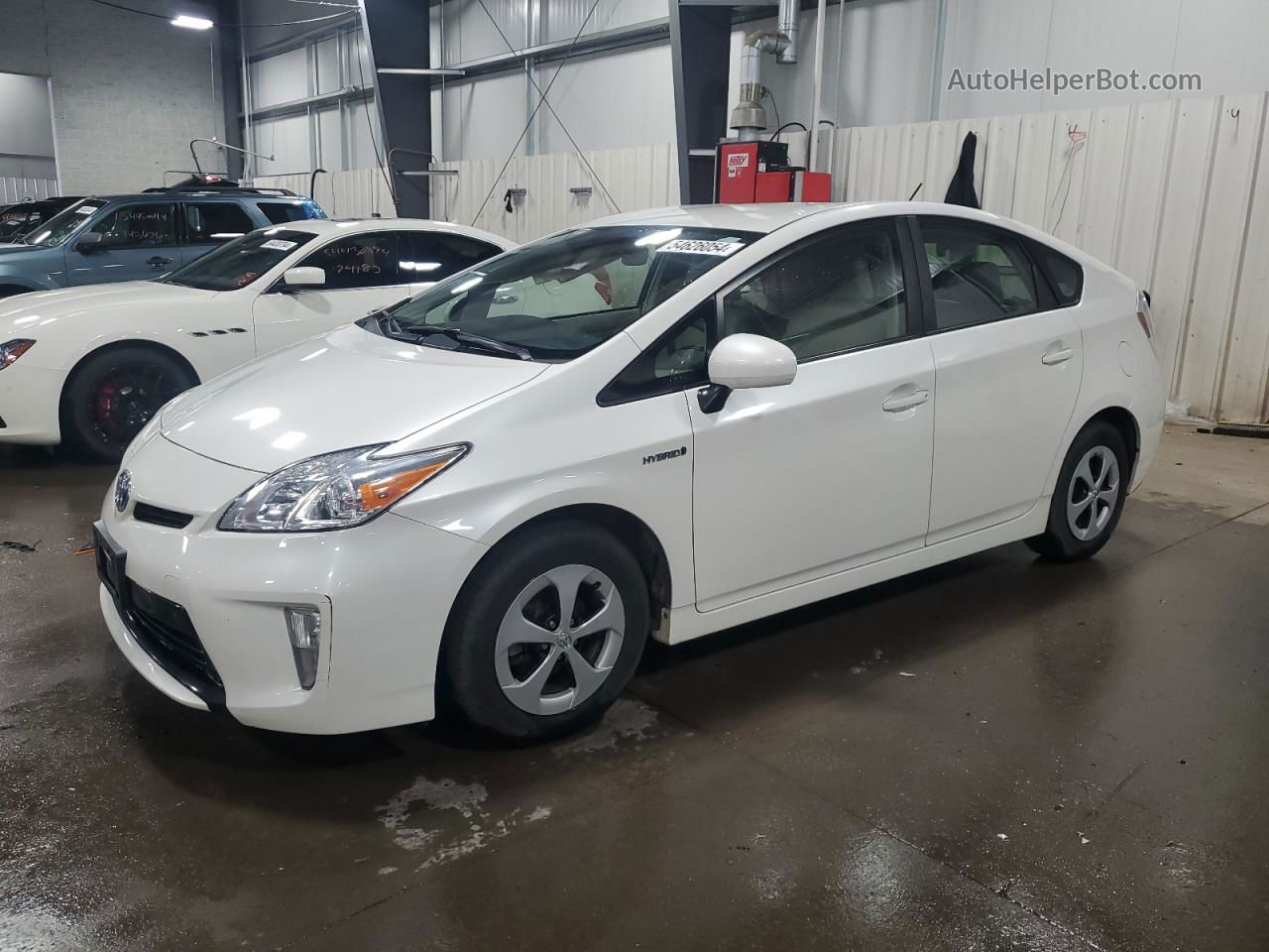 2012 Toyota Prius  White vin: JTDKN3DU5C0333291