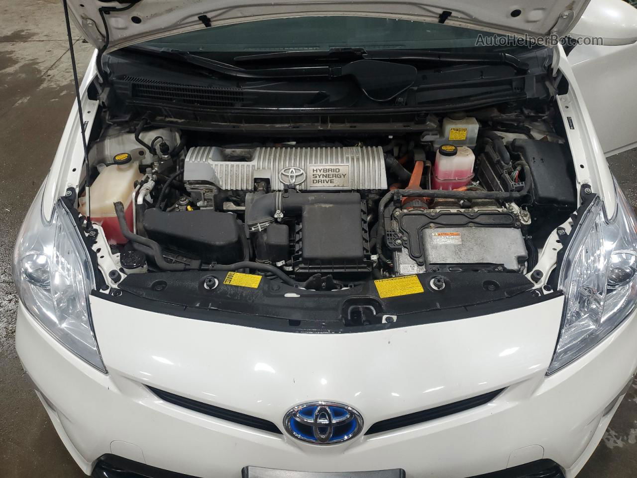 2012 Toyota Prius  White vin: JTDKN3DU5C0333291