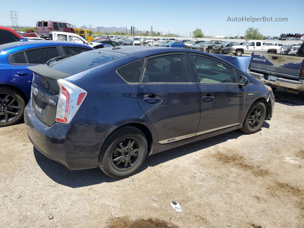 2012 Toyota Prius  Синий vin: JTDKN3DU5C1524851