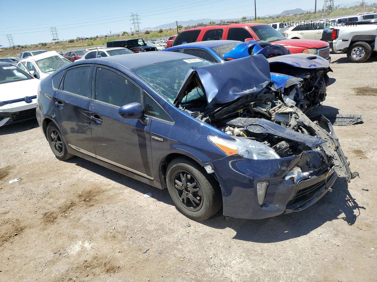 2012 Toyota Prius  Blue vin: JTDKN3DU5C1524851