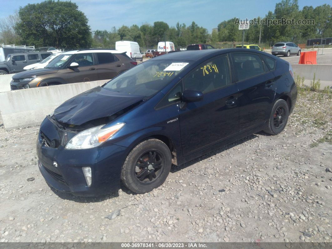 2012 Toyota Prius One/two/three/four/five Dark Blue vin: JTDKN3DU5C1552097