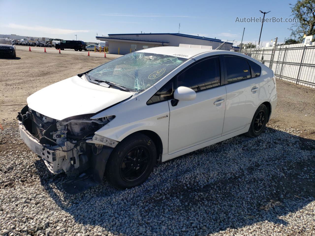 2012 Toyota Prius  White vin: JTDKN3DU5C1554836