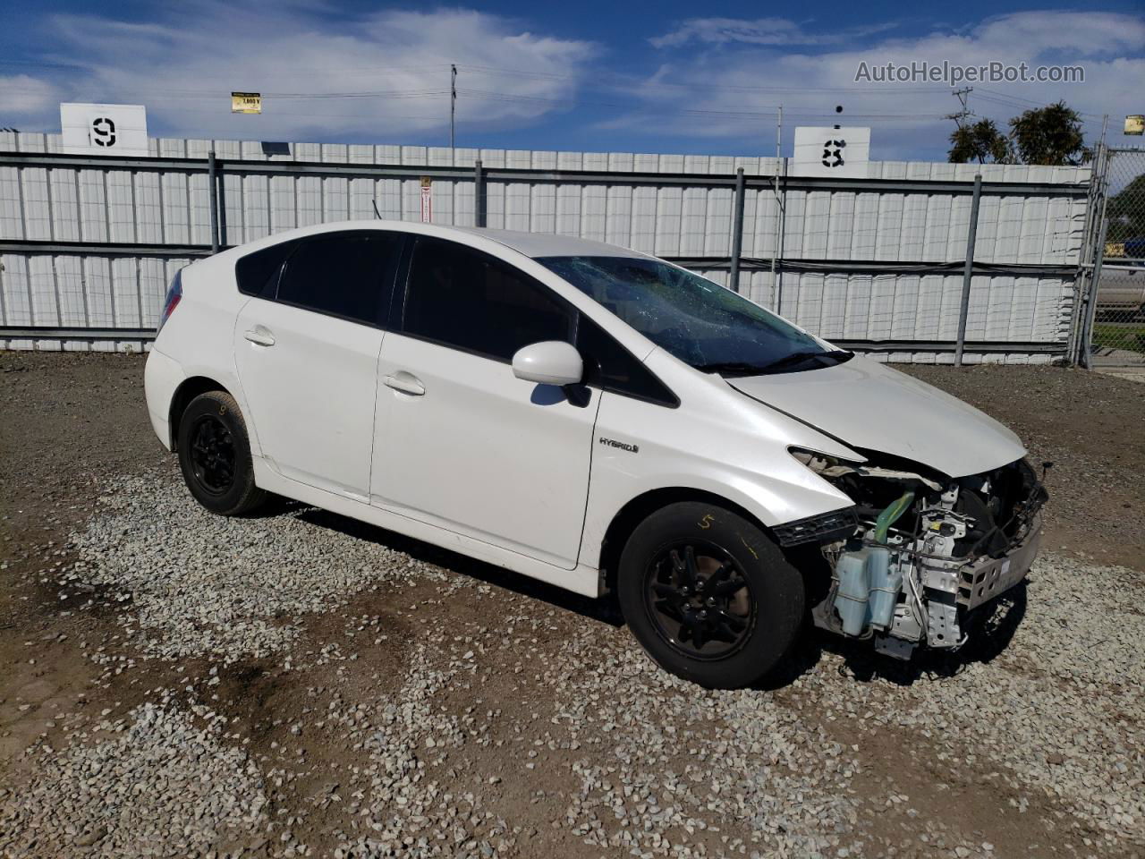 2012 Toyota Prius  White vin: JTDKN3DU5C1554836