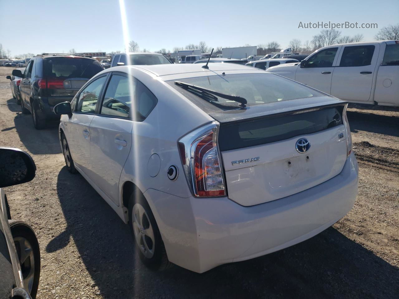 2012 Toyota Prius  White vin: JTDKN3DU5C1578828