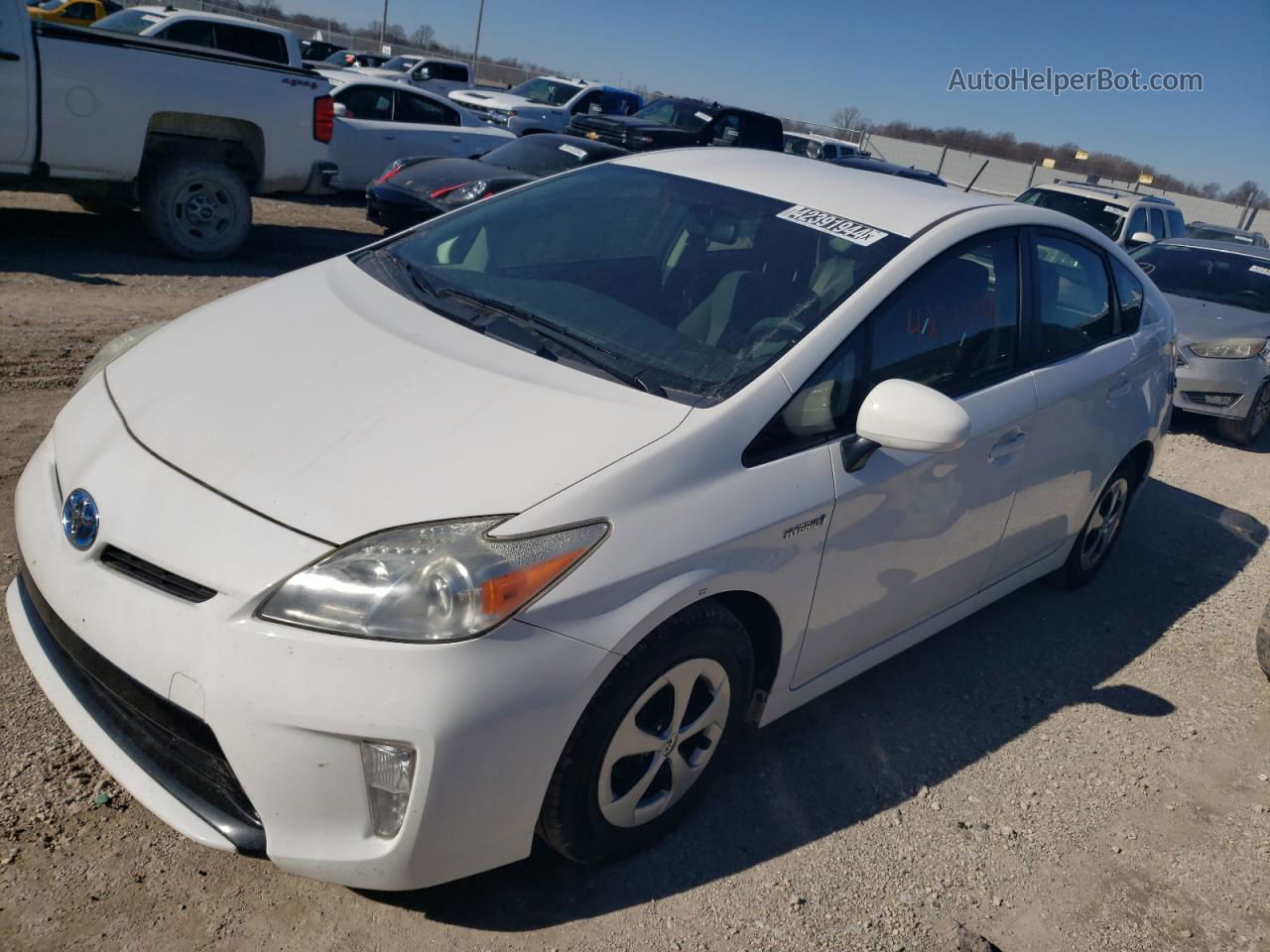 2012 Toyota Prius  White vin: JTDKN3DU5C1578828