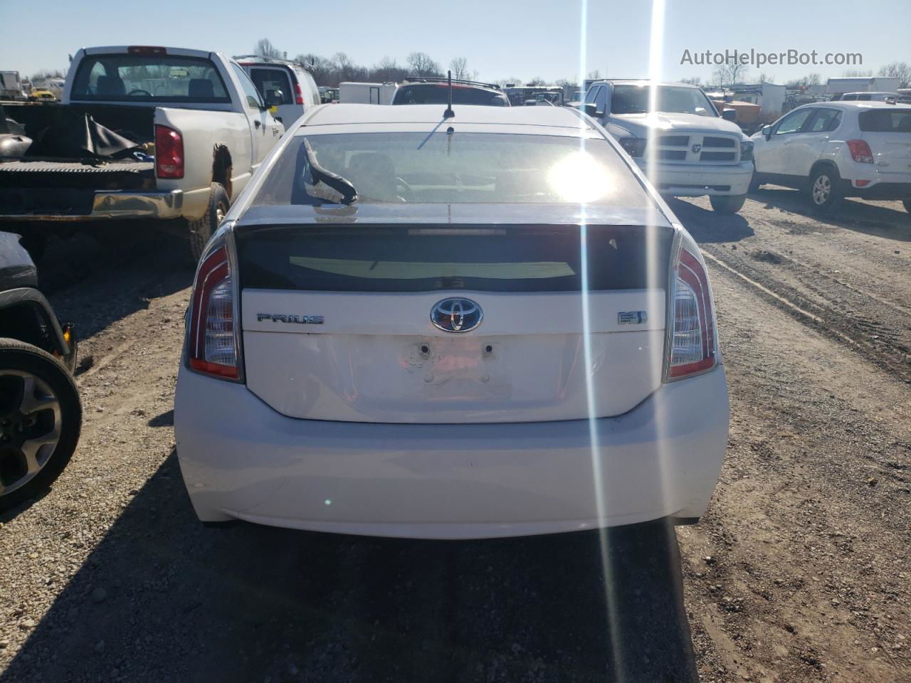 2012 Toyota Prius  White vin: JTDKN3DU5C1578828