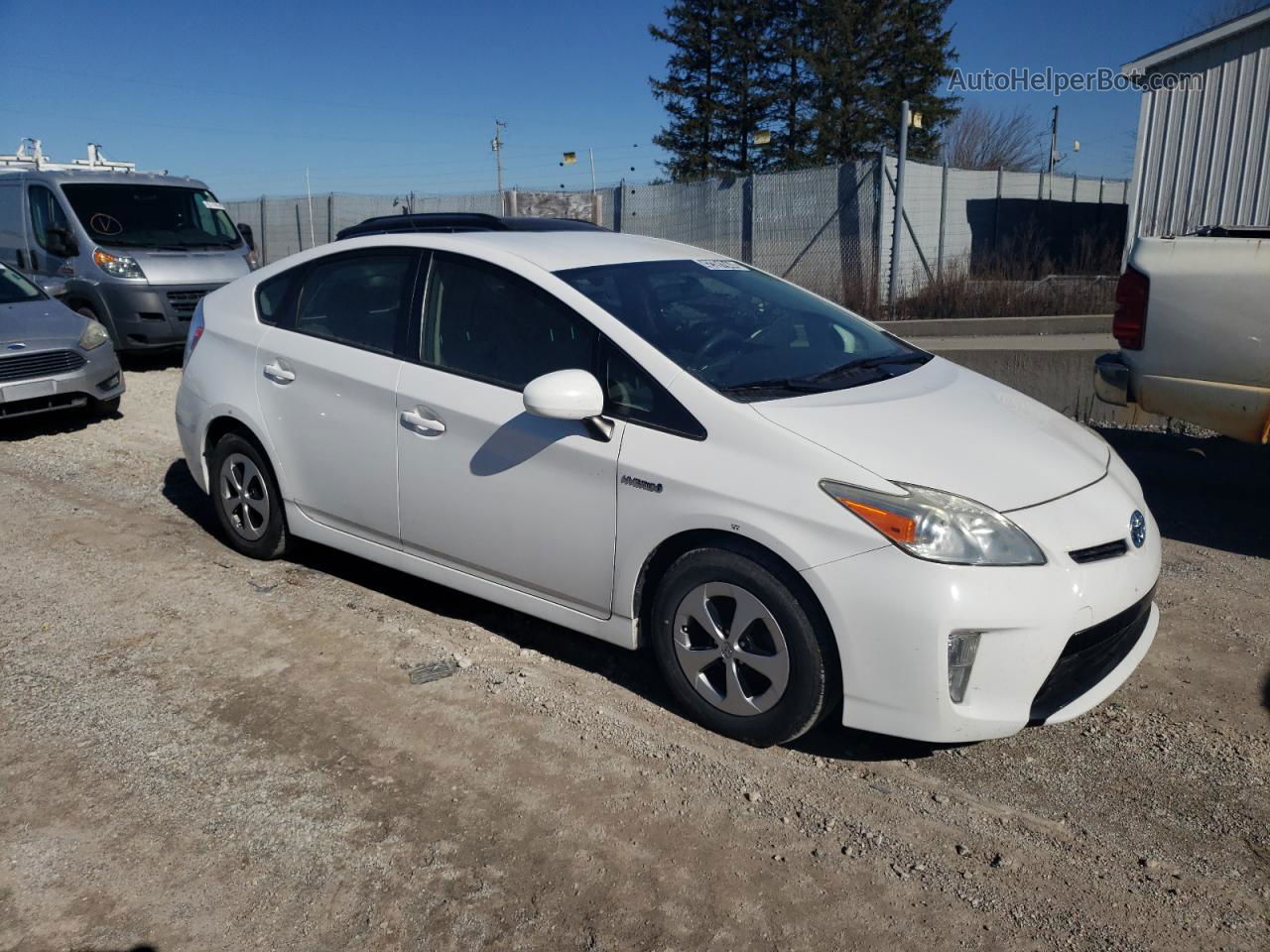 2012 Toyota Prius  Белый vin: JTDKN3DU5C1578828